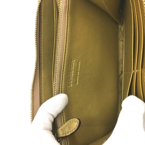 BURBERRY Nova Check Nylon Leather Zip Around Long Wallet /5R0380 - Picture 8 of 8